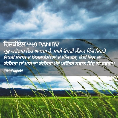 Picture 02 - ਹਿਜ਼ਕੀਏਲ 44:9 PANIRV - ਪ੍ਰਭੂ ਯਹੋਵਾਹ ਇਹ - Bible Verse Picture