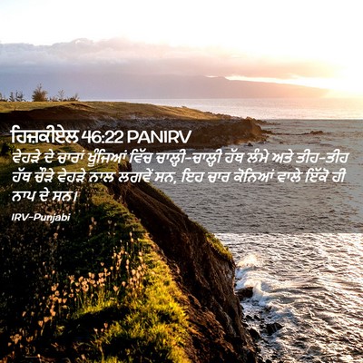 Picture 02 - ਹਿਜ਼ਕੀਏਲ 46:22 PANIRV - ਵੇਹੜੇ ਦੇ ਚਾਰਾਂ - Bible Verse Picture