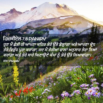 Picture 02 - ਹਿਜ਼ਕੀਏਲ 7:8 PANIRV - ਹੁਣ ਮੈਂ ਛੇਤੀ ਹੀ - Bible Verse Picture