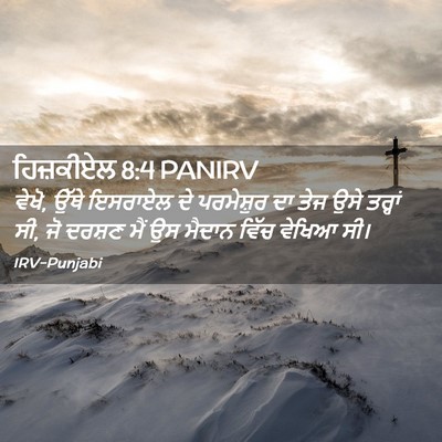 Picture 02 - ਹਿਜ਼ਕੀਏਲ 8:4 PANIRV - ਵੇਖੋ, ਉੱਥੇ ਇਸਰਾਏਲ - Bible Verse Picture