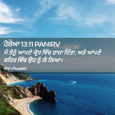 Picture 02 - ਹੋਸ਼ੇਆ 13:11 PANIRV - ਮੈਂ ਤੈਨੂੰ ਆਪਣੇ - Bible Verse Picture