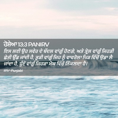 Picture 02 - ਹੋਸ਼ੇਆ 13:3 PANIRV - ਇਸ ਲਈ ਉਹ ਸਵੇਰ ਦੇ - Bible Verse Picture