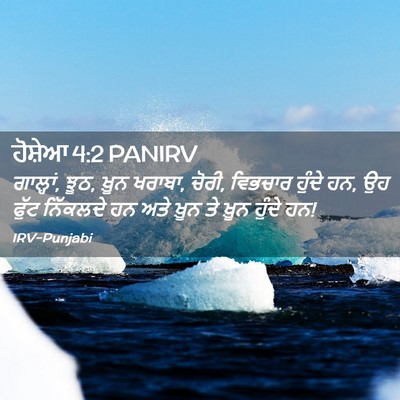 Picture 02 - ਹੋਸ਼ੇਆ 4:2 PANIRV - ਗਾਲ੍ਹਾਂ, ਝੂਠ, ਖ਼ੂਨ - Bible Verse Picture