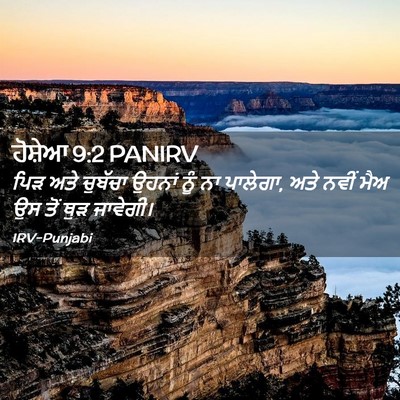 Picture 02 - ਹੋਸ਼ੇਆ 9:2 PANIRV - ਪਿੜ ਅਤੇ ਚੁਬੱਚਾ - Bible Verse Picture