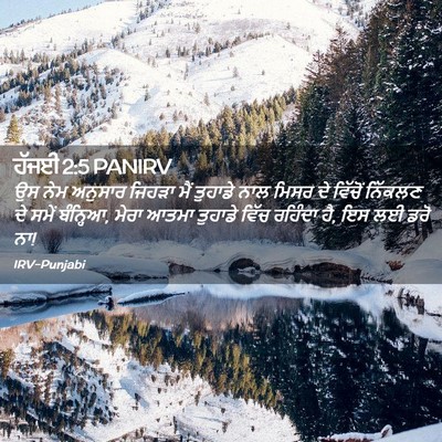 Picture 02 - ਹੱਜਈ 2:5 PANIRV - ਉਸ ਨੇਮ ਅਨੁਸਾਰ - Bible Verse Picture