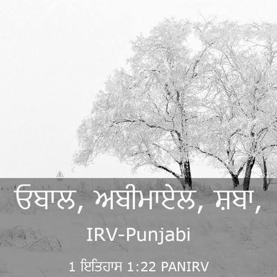 Picture 03 - 1 ਇਤਿਹਾਸ 1:22 PANIRV - ਓਬਾਲ, ਅਬੀਮਾਏਲ, - Bible Verse Picture
