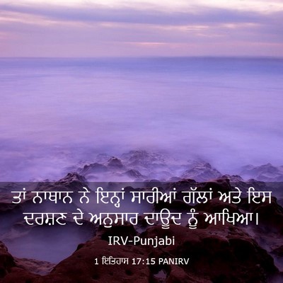 Picture 03 - 1 ਇਤਿਹਾਸ 17:15 PANIRV - ਤਾਂ ਨਾਥਾਨ ਨੇ - Bible Verse Picture