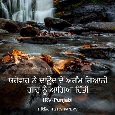Picture 03 - 1 ਇਤਿਹਾਸ 21:9 PANIRV - ਯਹੋਵਾਹ ਨੇ ਦਾਊਦ ਦੇ - Bible Verse Picture