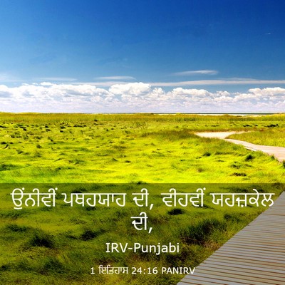Picture 03 - 1 ਇਤਿਹਾਸ 24:16 PANIRV - ਉਂਨੀਵੀਂ ਪਥਹਯਾਹ ਦੀ, - Bible Verse Picture