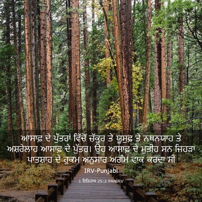 Picture 03 - 1 ਇਤਿਹਾਸ 25:2 PANIRV - ਆਸਾਫ਼ ਦੇ ਪੁੱਤਰਾਂ - Bible Verse Picture