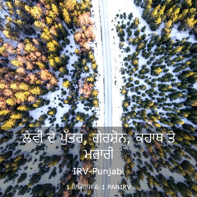 Picture 03 - 1 ਇਤਿਹਾਸ 6:1 PANIRV - ਲੇਵੀ ਦੇ ਪੁੱਤਰ, - Bible Verse Picture