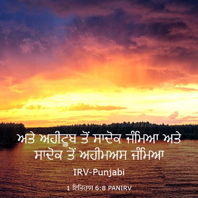 Picture 03 - 1 ਇਤਿਹਾਸ 6:8 PANIRV - ਅਤੇ ਅਹੀਟੂਬ ਤੋਂ - Bible Verse Picture