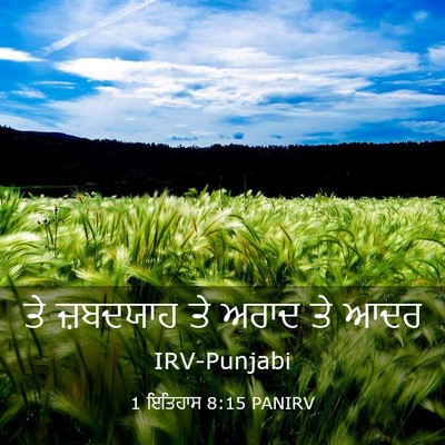 Picture 03 - 1 ਇਤਿਹਾਸ 8:15 PANIRV - ਤੇ ਜ਼ਬਦਯਾਹ ਤੇ ਅਰਾਦ - Bible Verse Picture