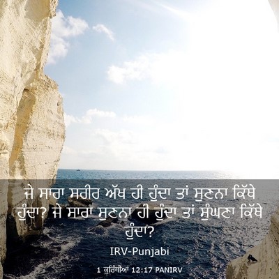 Picture 03 - 1 ਕੁਰਿੰਥੀਆਂ 12:17 PANIRV - ਜੇ ਸਾਰਾ ਸਰੀਰ ਅੱਖ ਹੀ - Bible Verse Picture