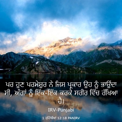 Picture 03 - 1 ਕੁਰਿੰਥੀਆਂ 12:18 PANIRV - ਪਰ ਹੁਣ ਪਰਮੇਸ਼ੁਰ ਨੇ - Bible Verse Picture
