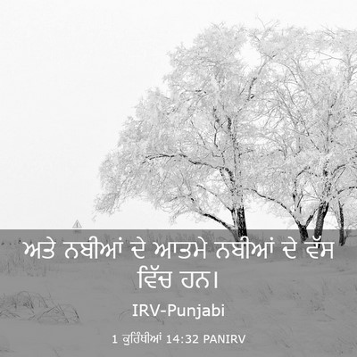 Picture 03 - 1 ਕੁਰਿੰਥੀਆਂ 14:32 PANIRV - ਅਤੇ ਨਬੀਆਂ ਦੇ ਆਤਮੇ - Bible Verse Picture