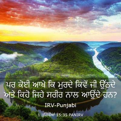 Picture 03 - 1 ਕੁਰਿੰਥੀਆਂ 15:35 PANIRV - ਪਰ ਕੋਈ ਆਖੇ ਕਿ ਮੁਰਦੇ - Bible Verse Picture