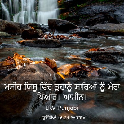 Picture 03 - 1 ਕੁਰਿੰਥੀਆਂ 16:24 PANIRV - ਮਸੀਹ ਯਿਸੂ ਵਿੱਚ - Bible Verse Picture