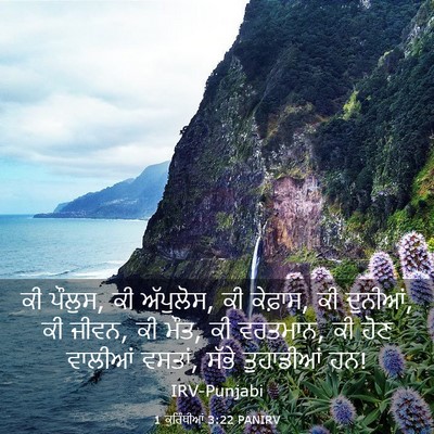 Picture 03 - 1 ਕੁਰਿੰਥੀਆਂ 3:22 PANIRV - ਕੀ ਪੌਲੁਸ, ਕੀ - Bible Verse Picture