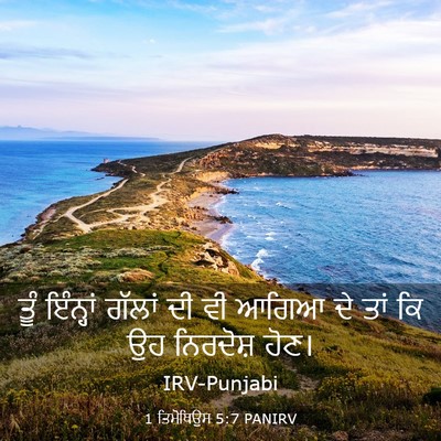 Picture 03 - 1 ਤਿਮੋਥਿਉਸ 5:7 PANIRV - ਤੂੰ ਇੰਨ੍ਹਾਂ ਗੱਲਾਂ - Bible Verse Picture