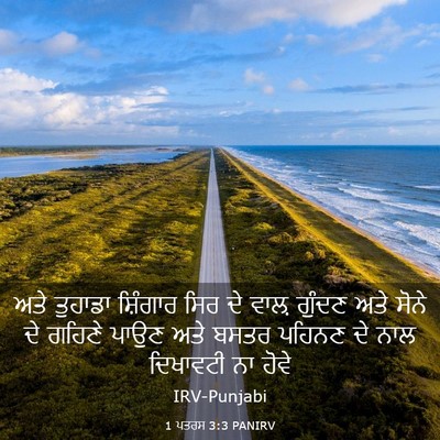 Picture 03 - 1 ਪਤਰਸ 3:3 PANIRV - ਅਤੇ ਤੁਹਾਡਾ - Bible Verse Picture