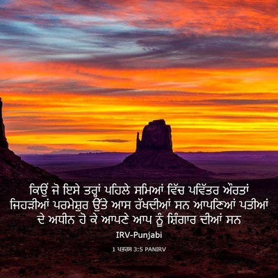 Picture 03 - 1 ਪਤਰਸ 3:5 PANIRV - ਕਿਉਂ ਜੋ ਇਸੇ ਤਰ੍ਹਾਂ - Bible Verse Picture