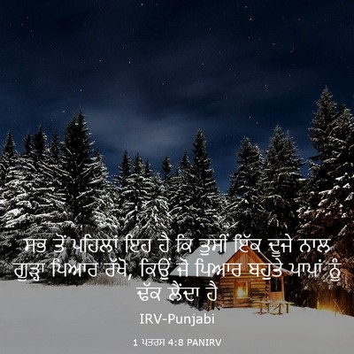Picture 03 - 1 ਪਤਰਸ 4:8 PANIRV - ਸਭ ਤੋਂ ਪਹਿਲਾਂ ਇਹ ਹੈ - Bible Verse Picture