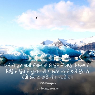Picture 03 - 1 ਯੂਹੰਨਾ 3:22 PANIRV - ਅਤੇ ਜੋ ਕੁਝ ਅਸੀਂ - Bible Verse Picture