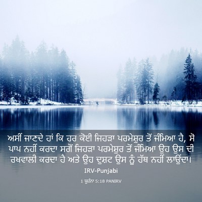 Picture 03 - 1 ਯੂਹੰਨਾ 5:18 PANIRV - ਅਸੀਂ ਜਾਣਦੇ ਹਾਂ ਕਿ - Bible Verse Picture