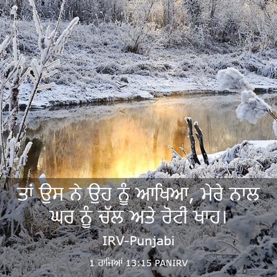 Picture 03 - 1 ਰਾਜਿਆਂ 13:15 PANIRV - ਤਾਂ ਉਸ ਨੇ ਉਹ ਨੂੰ - Bible Verse Picture