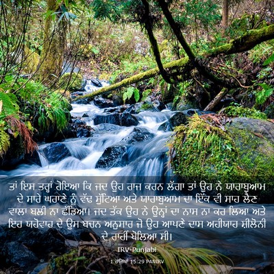 Picture 03 - 1 ਰਾਜਿਆਂ 15:29 PANIRV - ਤਾਂ ਇਸ ਤਰ੍ਹਾਂ ਹੋਇਆ - Bible Verse Picture