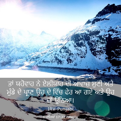 Picture 03 - 1 ਰਾਜਿਆਂ 17:22 PANIRV - ਤਾਂ ਯਹੋਵਾਹ ਨੇ - Bible Verse Picture