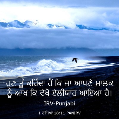 Picture 03 - 1 ਰਾਜਿਆਂ 18:11 PANIRV - ਹੁਣ ਤੂੰ ਕਹਿੰਦਾ ਹੈਂ - Bible Verse Picture