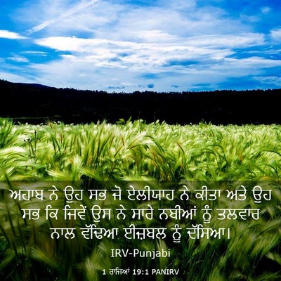 Picture 03 - 1 ਰਾਜਿਆਂ 19:1 PANIRV - ਅਹਾਬ ਨੇ ਉਹ ਸਭ ਜੋ - Bible Verse Picture