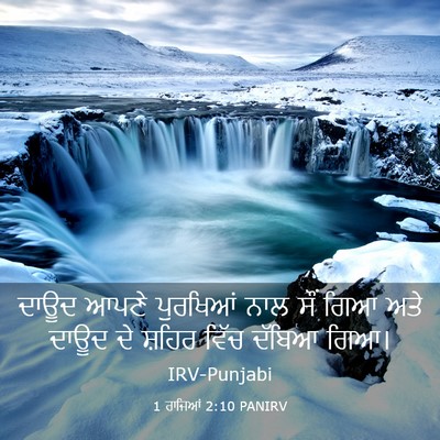 Picture 03 - 1 ਰਾਜਿਆਂ 2:10 PANIRV - ਦਾਊਦ ਆਪਣੇ ਪੁਰਖਿਆਂ - Bible Verse Picture