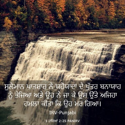 Picture 03 - 1 ਰਾਜਿਆਂ 2:25 PANIRV - ਸੁਲੇਮਾਨ ਪਾਤਸ਼ਾਹ - Bible Verse Picture