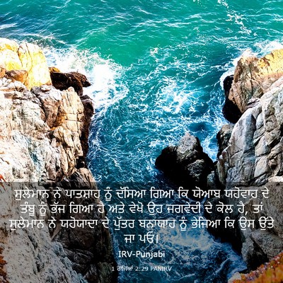 Picture 03 - 1 ਰਾਜਿਆਂ 2:29 PANIRV - ਸੁਲੇਮਾਨ ਨੇ - Bible Verse Picture