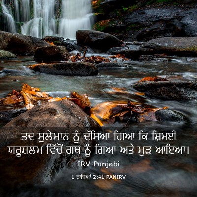 Picture 03 - 1 ਰਾਜਿਆਂ 2:41 PANIRV - ਤਦ ਸੁਲੇਮਾਨ ਨੂੰ - Bible Verse Picture