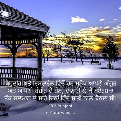 Picture 03 - 1 ਰਾਜਿਆਂ 4:25 PANIRV - ਯਹੂਦਾਹ ਅਤੇ ਇਸਰਾਏਲ - Bible Verse Picture