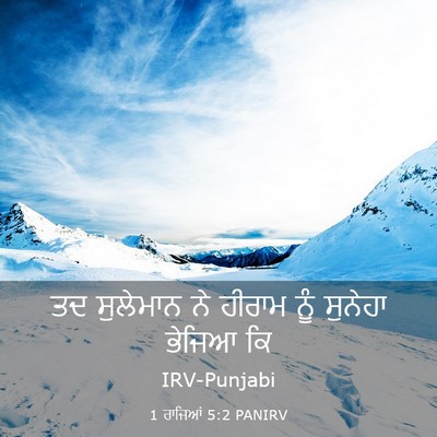 Picture 03 - 1 ਰਾਜਿਆਂ 5:2 PANIRV - ਤਦ ਸੁਲੇਮਾਨ ਨੇ - Bible Verse Picture