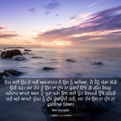 Picture 03 - 1 ਸਮੂਏਲ 1:23 PANIRV - ਇਸ ਲਈ ਉਹ ਦੇ ਪਤੀ - Bible Verse Picture
