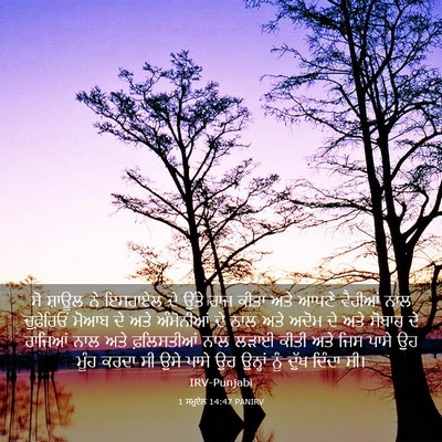 Picture 03 - 1 ਸਮੂਏਲ 14:47 PANIRV - ਸੋ ਸ਼ਾਊਲ ਨੇ ਇਸਰਾਏਲ - Bible Verse Picture
