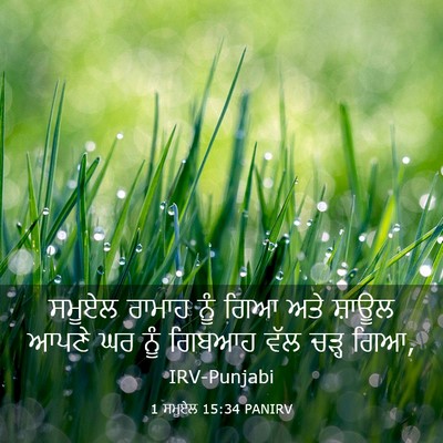 Picture 03 - 1 ਸਮੂਏਲ 15:34 PANIRV - ਸਮੂਏਲ ਰਾਮਾਹ ਨੂੰ - Bible Verse Picture