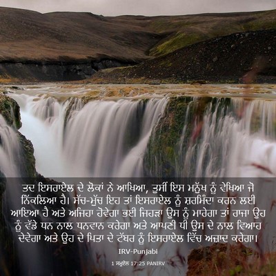 Picture 03 - 1 ਸਮੂਏਲ 17:25 PANIRV - ਤਦ ਇਸਰਾਏਲ ਦੇ ਲੋਕਾਂ - Bible Verse Picture
