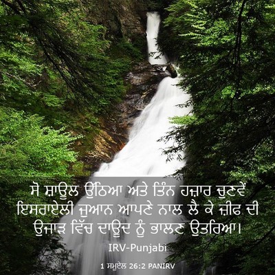 Picture 03 - 1 ਸਮੂਏਲ 26:2 PANIRV - ਸੋ ਸ਼ਾਊਲ ਉੱਠਿਆ ਅਤੇ - Bible Verse Picture
