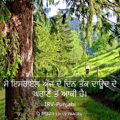 Picture 03 - 2 ਇਤਿਹਾਸ 10:19 PANIRV - ਸੋ ਇਸਰਾਏਲ ਅੱਜ ਦੇ - Bible Verse Picture