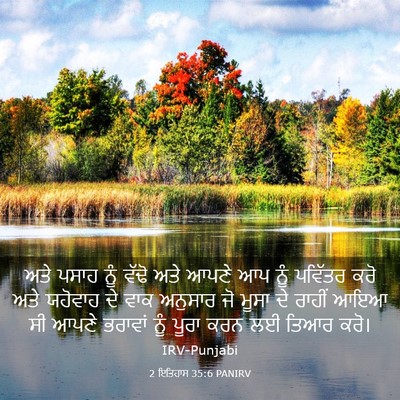 Picture 03 - 2 ਇਤਿਹਾਸ 35:6 PANIRV - ਅਤੇ ਪਸਾਹ ਨੂੰ ਵੱਢੋ - Bible Verse Picture