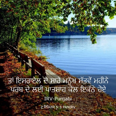 Picture 03 - 2 ਇਤਿਹਾਸ 5:3 PANIRV - ਤਾਂ ਇਸਰਾਏਲ ਦੇ ਸਾਰੇ - Bible Verse Picture