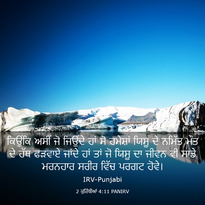 Picture 03 - 2 ਕੁਰਿੰਥੀਆਂ 4:11 PANIRV - ਕਿਉਂਕਿ ਅਸੀਂ ਜੋ - Bible Verse Picture