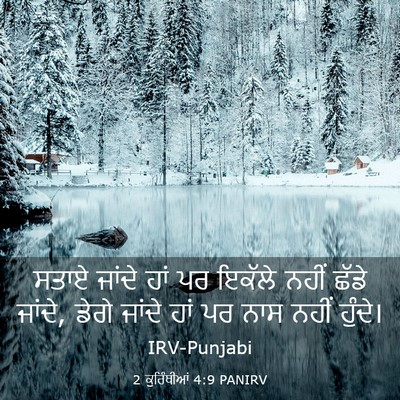 Picture 03 - 2 ਕੁਰਿੰਥੀਆਂ 4:9 PANIRV - ਸਤਾਏ ਜਾਂਦੇ ਹਾਂ ਪਰ - Bible Verse Picture